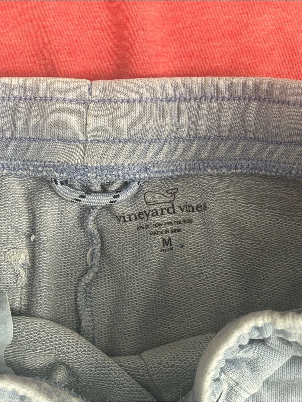 Vineyard Vines boys Pink Tee T-shirt and Light Blue Shorts set Medium 12-14